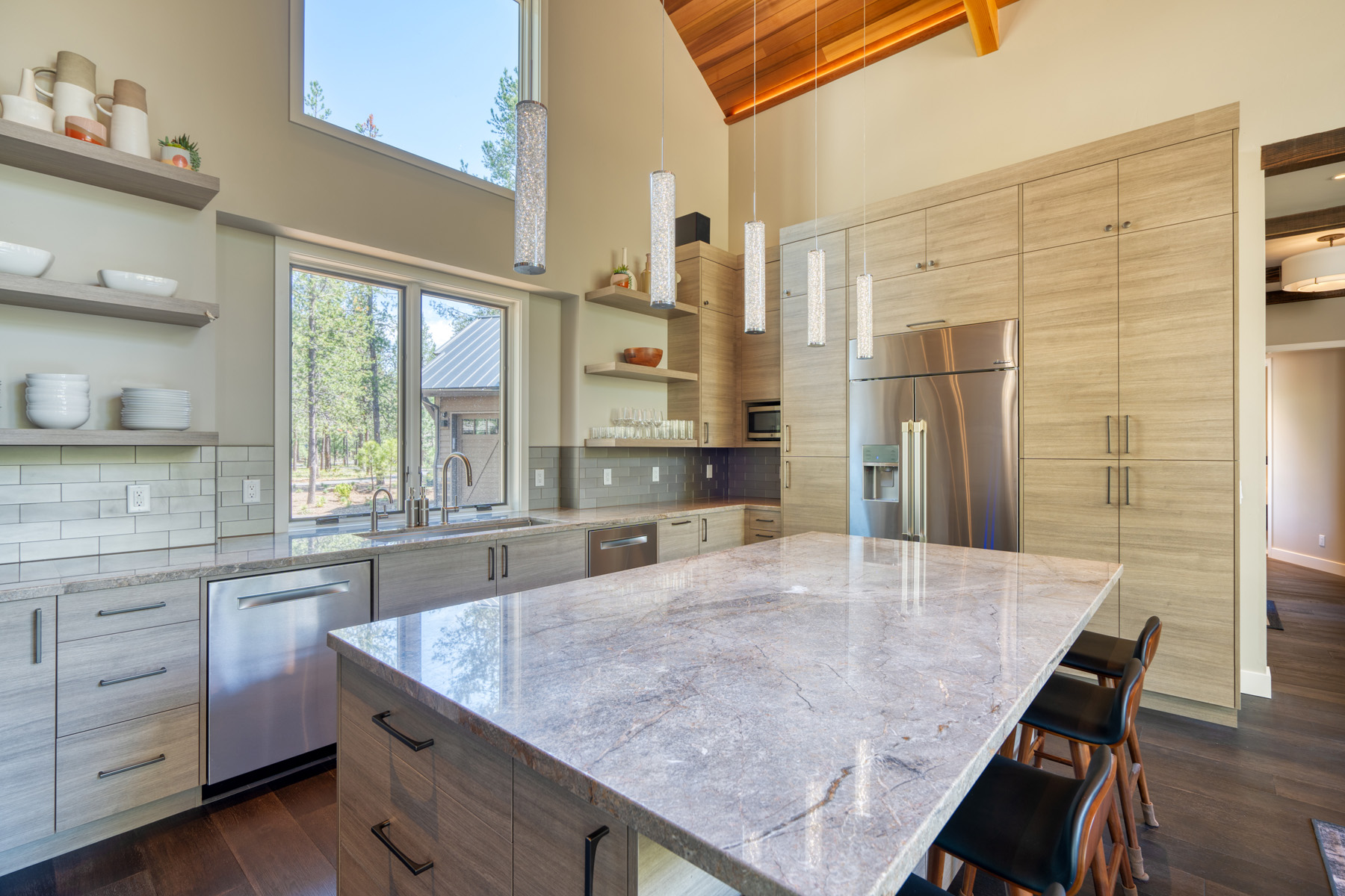 Kitchen counter and workspace